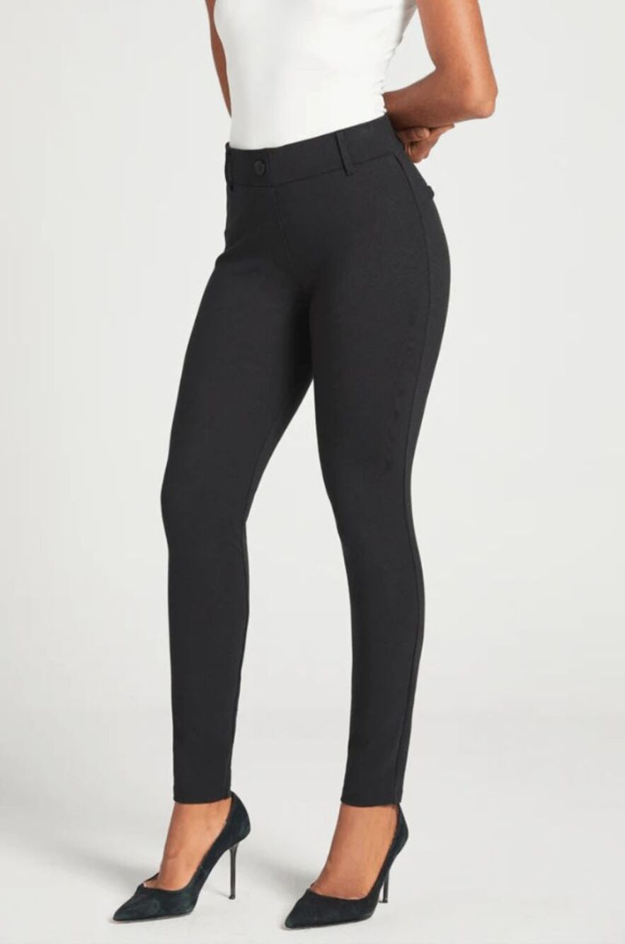 New Betabrand Black Skinny Classic Dress Pant Yoga Pants Large